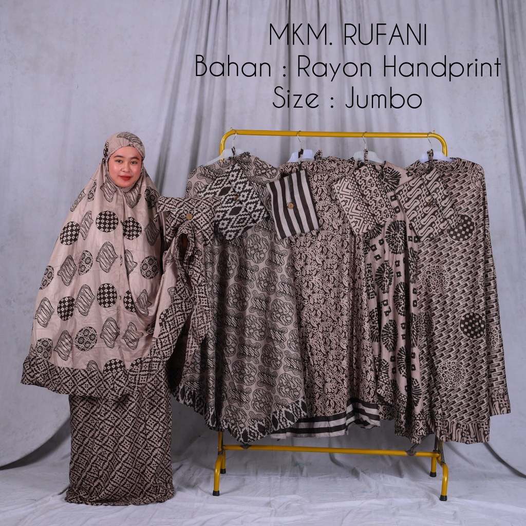 MUKENA BATIK KIRANA / MUKENA BATIK / MUKENA JUMBO