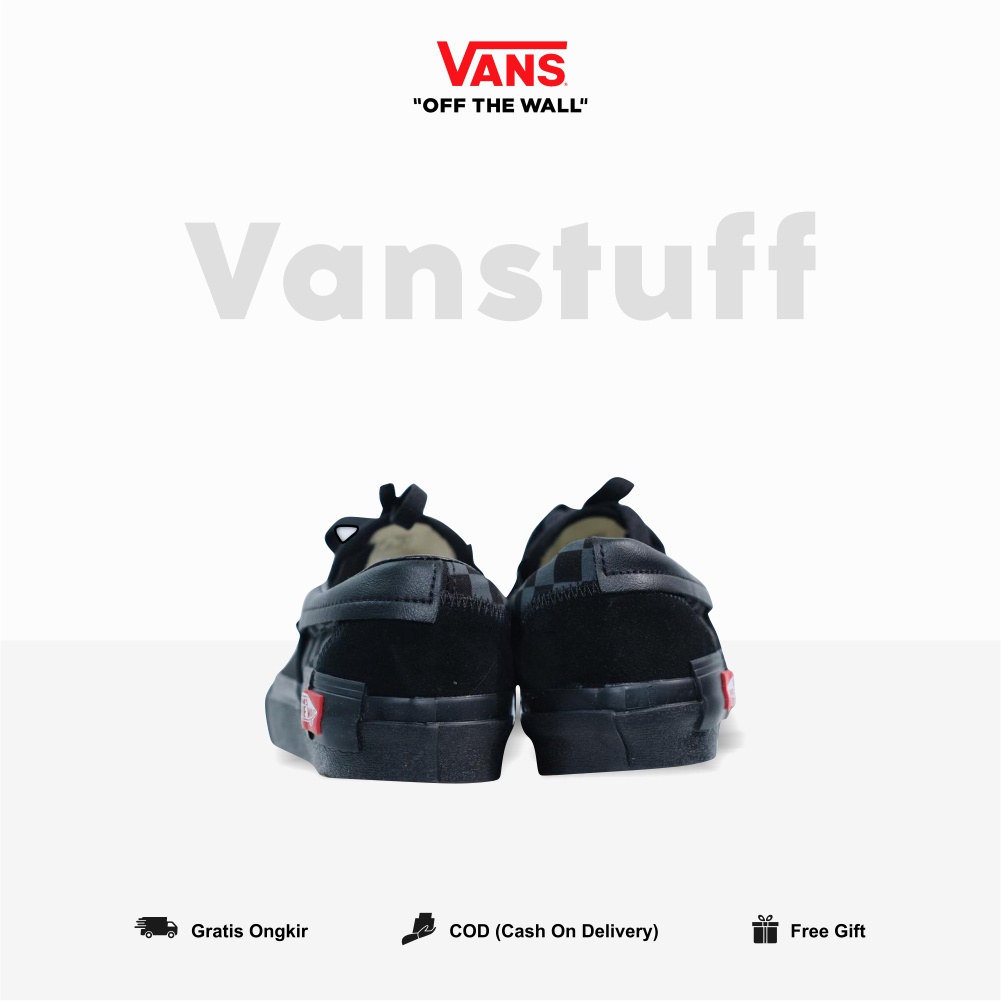 Vans Slip On Cut And Paste Checkerboard Black Original 100% BNIB Global Market Authentic Guarated Vanz Catur Ori