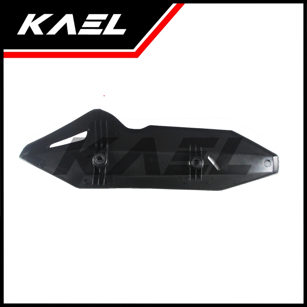 Cover Knalpot Honda Vario 125-150 New LED eSP 2018-2022 Karbon-Carbon-Hitam Premium Polos Tutup-Tameng-Pelindung Kenalpot-Muffler-Exhaust