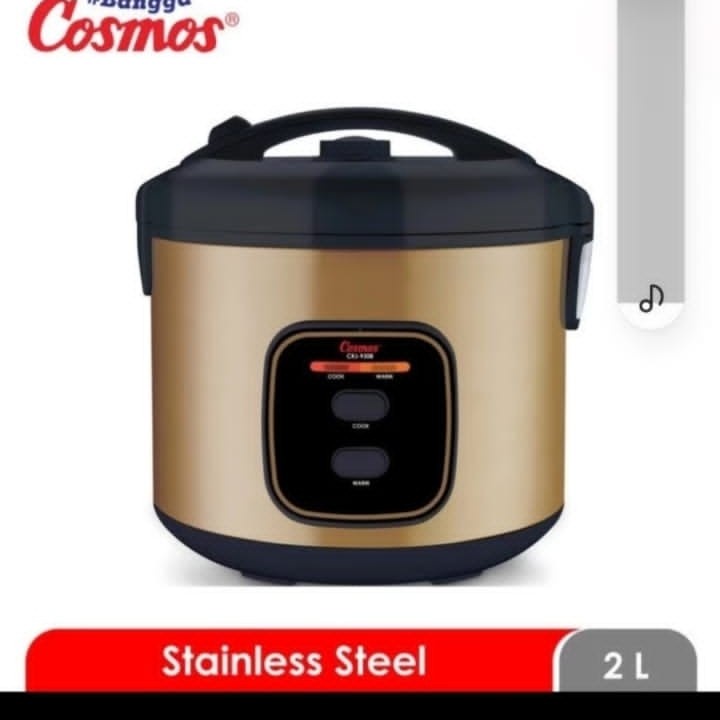 Cosmos Rice Cooker CRJ-9308 Stainless Steel Magic Com CRJ9308 CRJ 9308