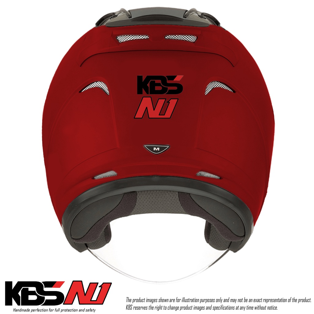 Helm Half Face Untuk Pria Dan Wanita Dewasa /KBS N1 MAROON DOF / Basic Polos Solid Helm Kekinian SNI