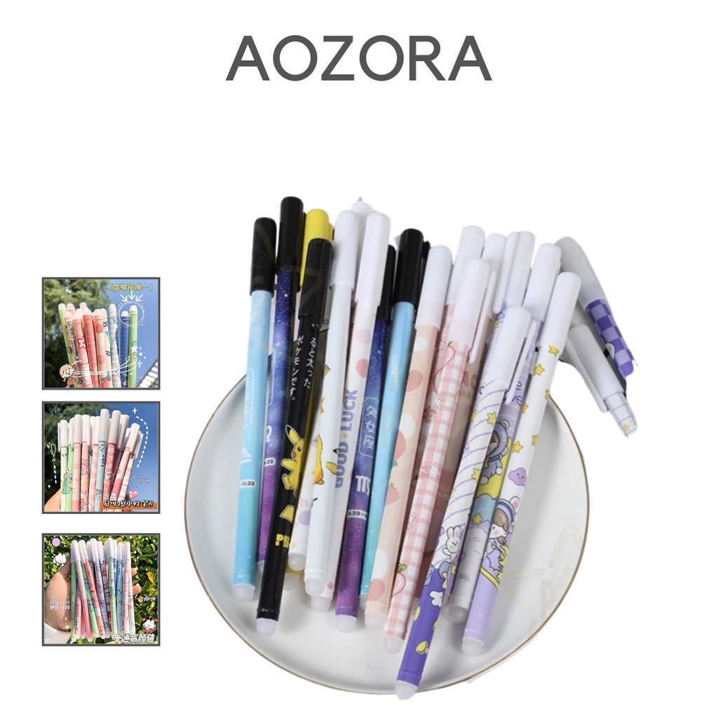 

[ Aozora ] Pulpen Bisa Dihapus Bolpoin Gel Erasable Pen Pena Yang Bisa Dihapus