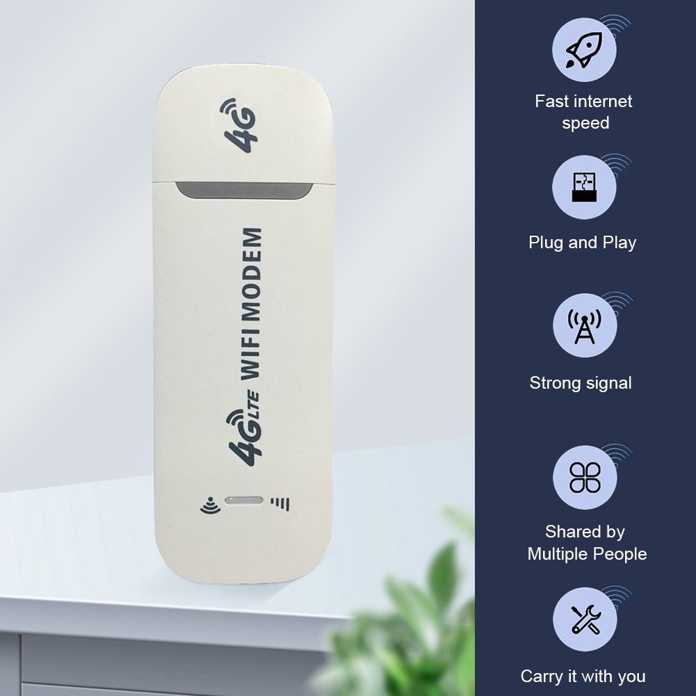 Rumah Kantor Kartu Jaringan Dongle 4G LTE 150Mbps Wifi Router Modem USB Perjalanan Untuk Laptop