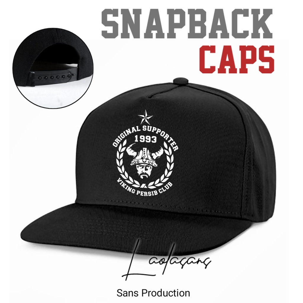 Topi Caps Snapback Hat Logo Original viking Persib Club Terlaris  Topi Lidah datar premium - Topi Hi
