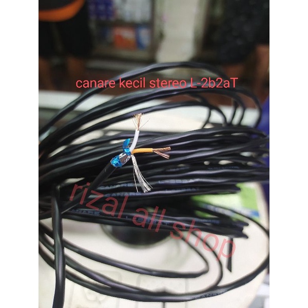 Kabel audio canare body kecil stereo isi 3 (per meter)