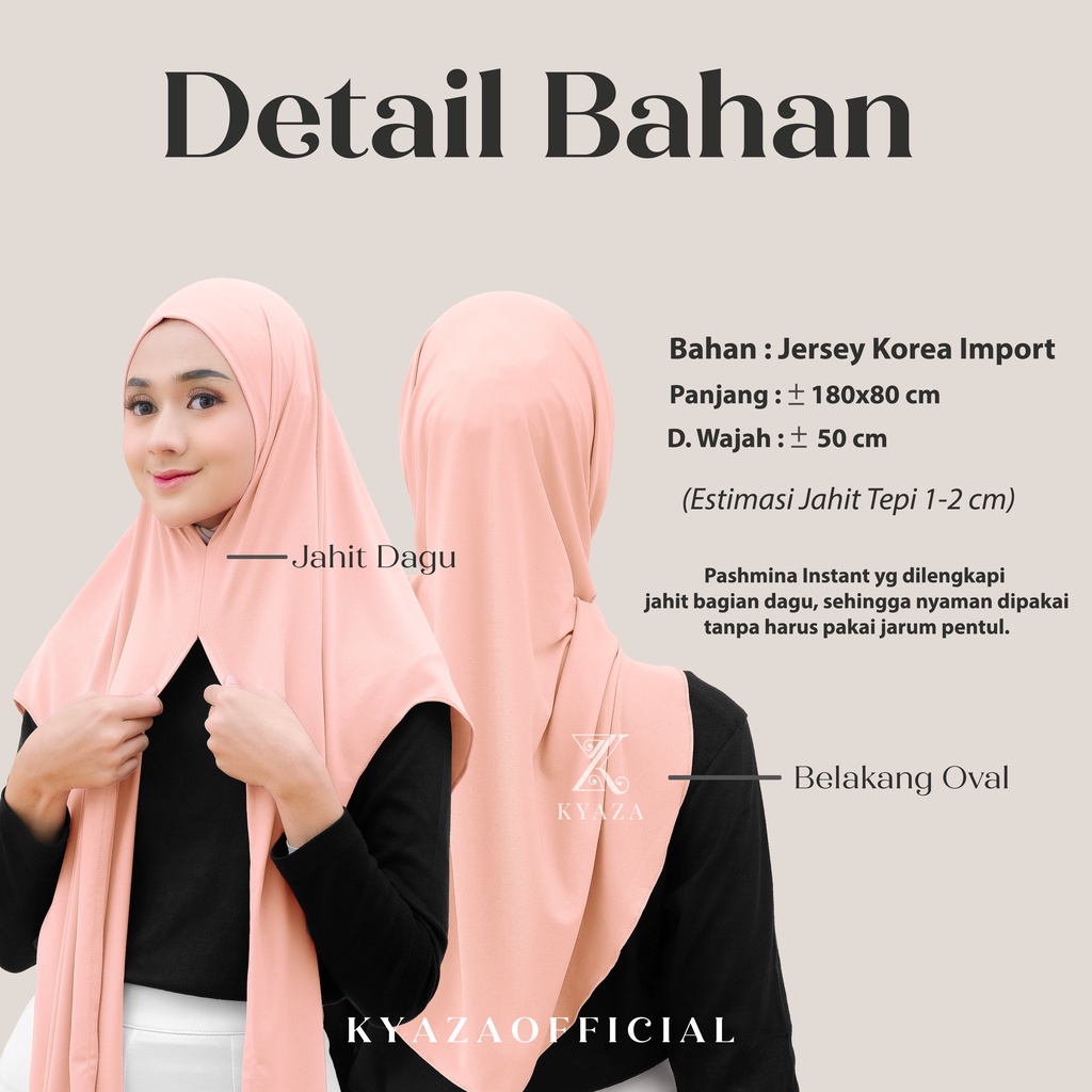 Pashmina Instant Jersey | Pashmina Oval Jersey | Pashmina Jersey Jahit Dagu