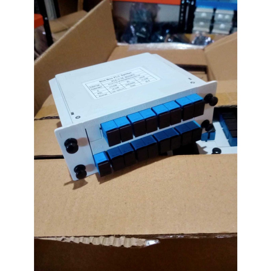 Passive Splitter PLC BOX Cassette FO 1:16 Fiber Optik Pasif Spliter FO