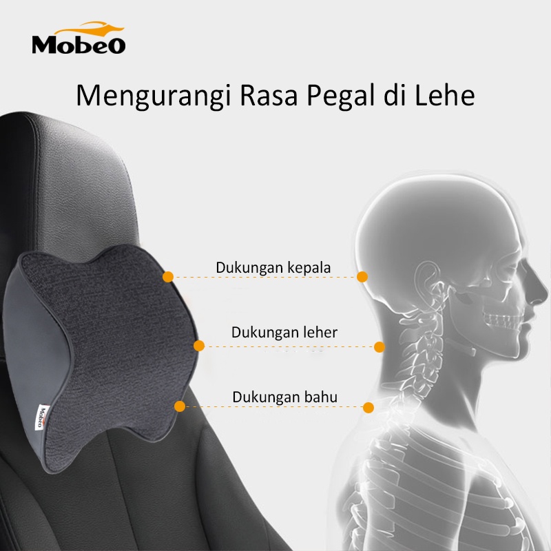 [RESTOCK] Bantal Mobil Memory Foam Katun Lembut Sandaran Leher Car Neck Pillow