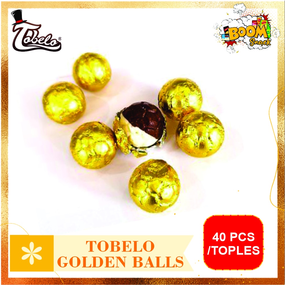 Tobelo Golden Ball Cokelat Bola isi 40 pcs