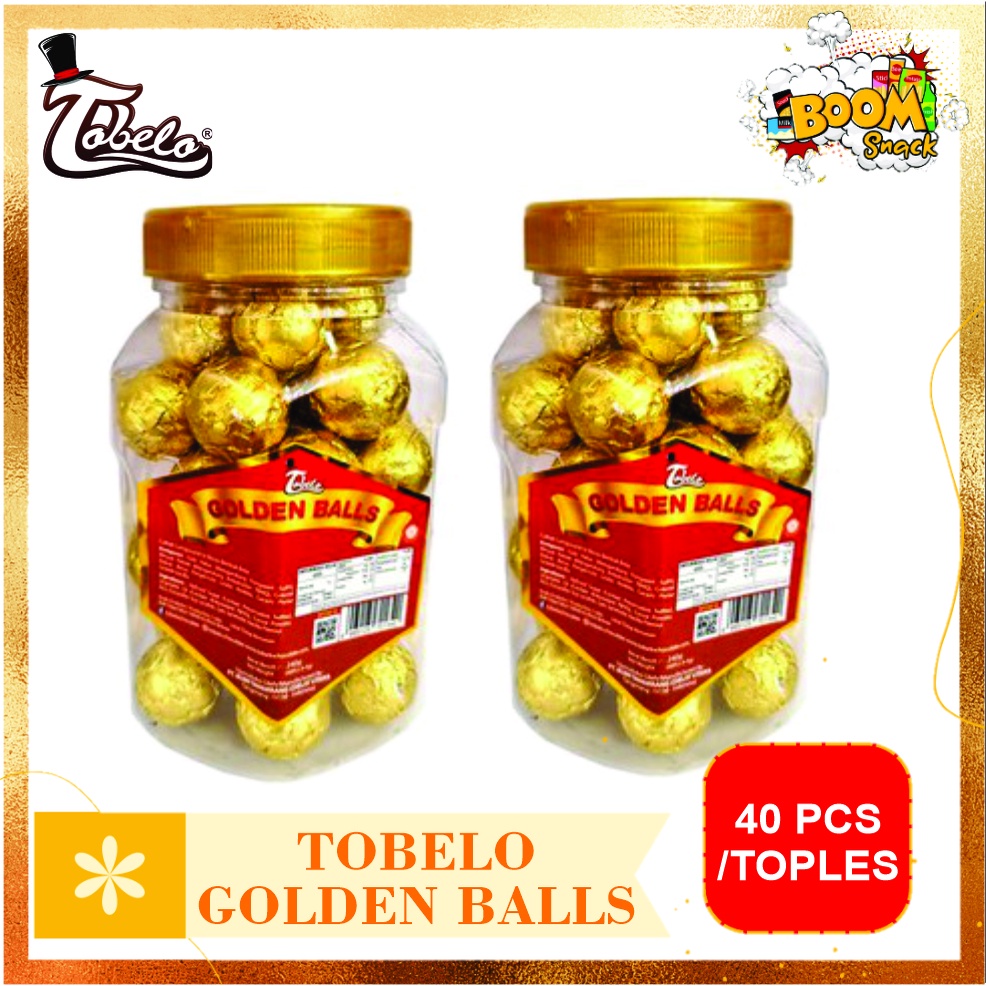 Tobelo Golden Ball Cokelat Bola isi 40 pcs