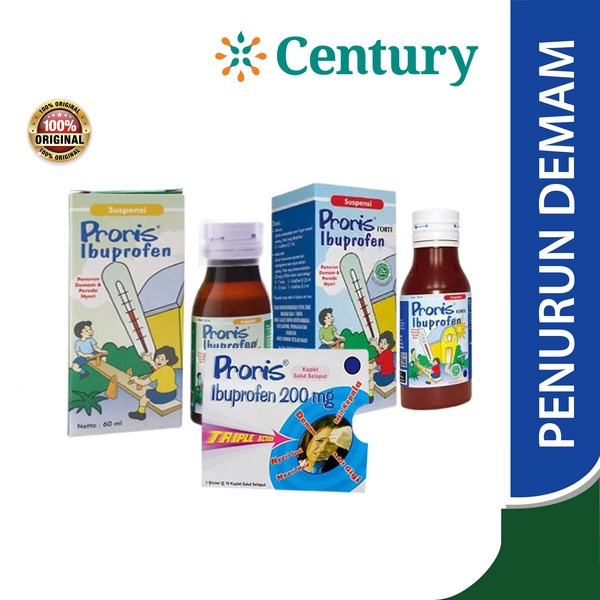 Proris Suspensi / Proris Tablet / Ibuprofen / Penurun Panas / Demam
