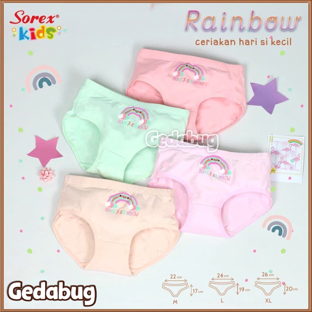 3 Pcs - CD Anak Sorex NA403 - NA 403 Remaja Perempuan Girl Supersoft | Gedabug