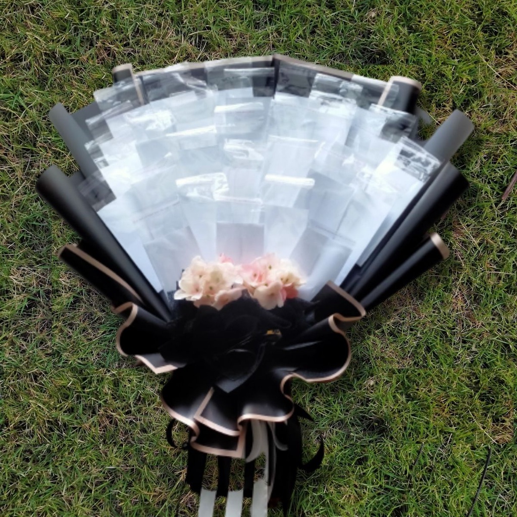 

Money Bouquet / Buket Uang Kosongan Jumbo - Hitam - untuk Hadiah