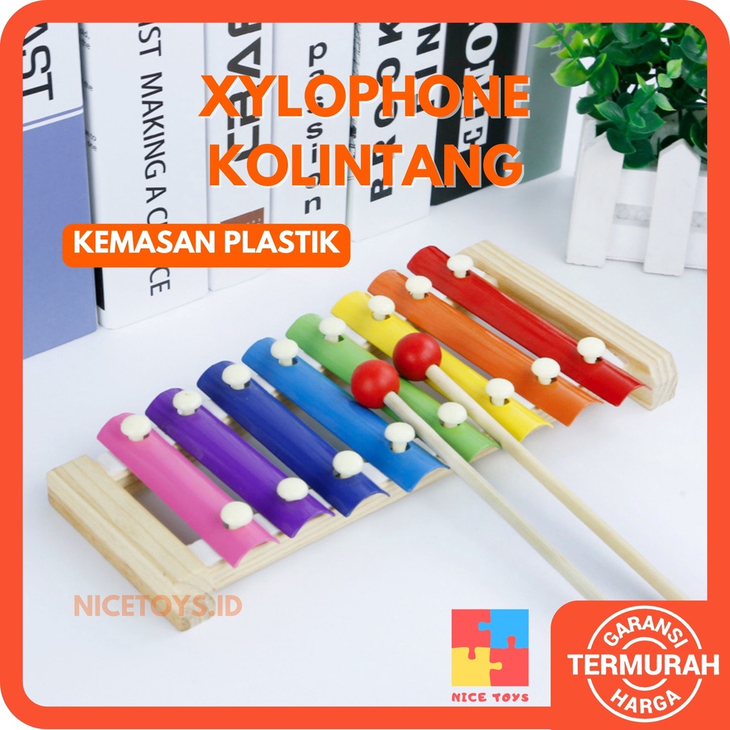 Xylophone Kolintang Mainan Xylophone 8 Nada Mainan Musik Bayi Mainan Musik Anak Mainan Montessori Anak