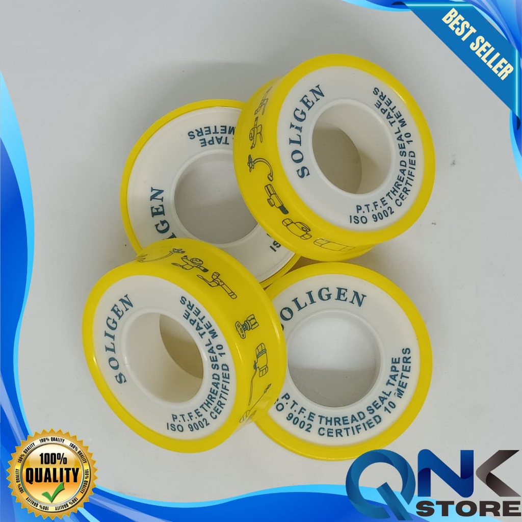 Sealtape Seal Tape Soligen Solatip Pipa Kran / Sealtape Siltip Tabung Gas / Isolasi Keran Air