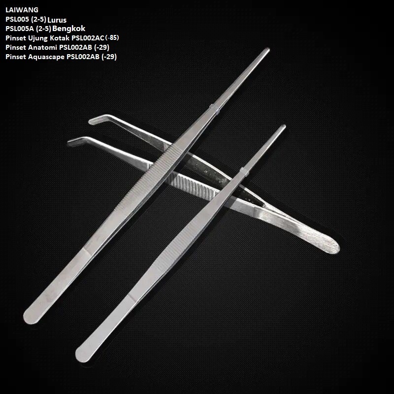 Pinset / Tweezers eyelash extension Penghapusan Bulu Mata Ekstensi Alis Stainless Steel portabel