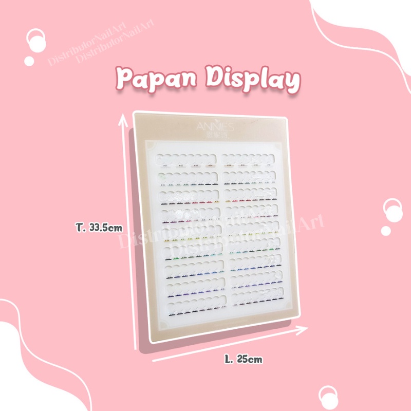 [ COD ] PAPAN DISPLAY 68/48 COLOR NAIL ART DENGAN MAGNET DISPLAY/AESTHETIC PAJANGAN NAIL DISPLAY SALON