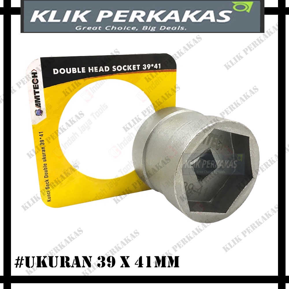 Mata Kunci Shock CVT 39x41 Double Socket Mur Kopling Kampas Ganda Yamaha Honda Suzuki