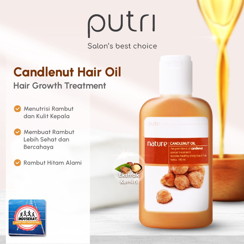 PUTRI Candlenut Oil (Kemiri Murni), 100 ml