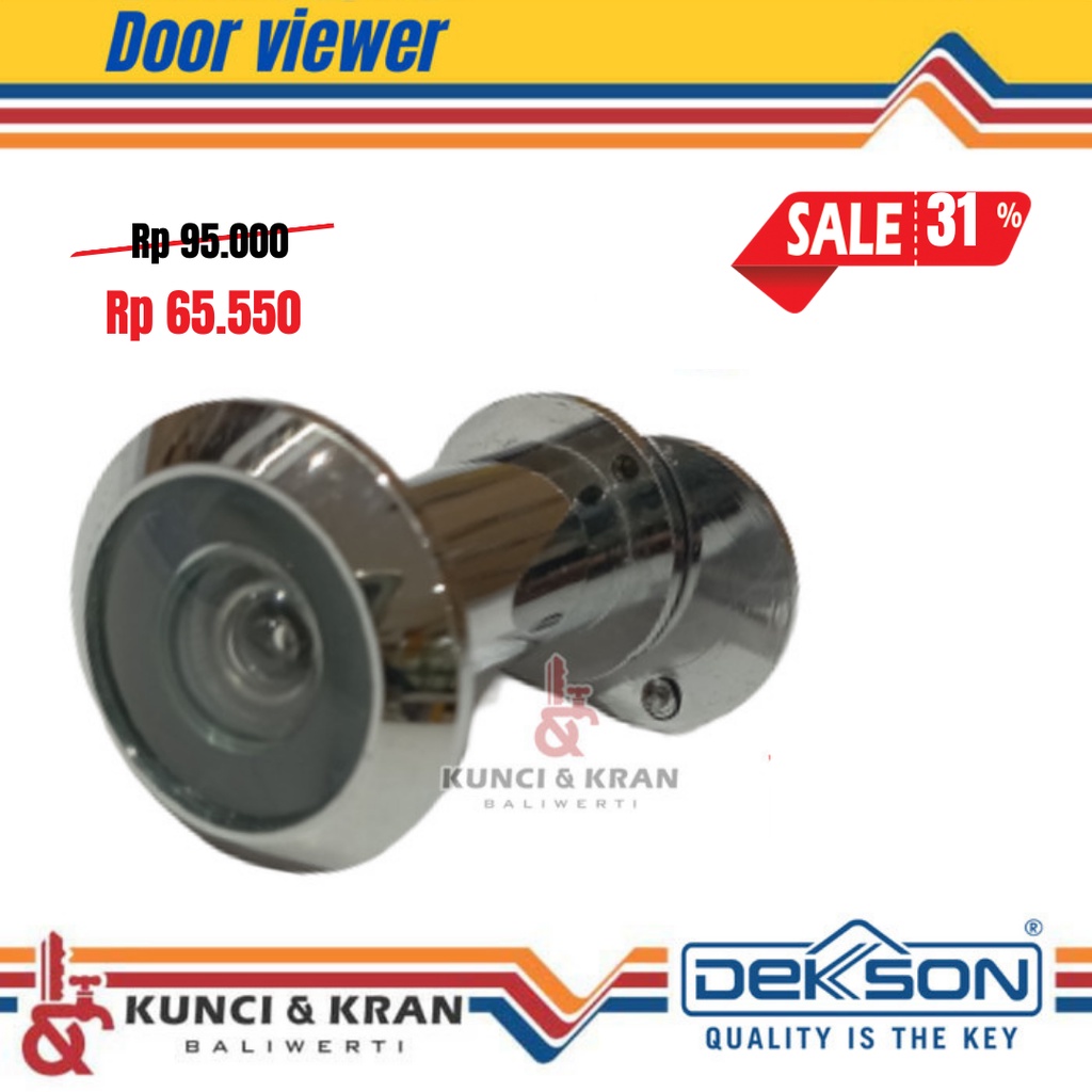 Pengintip Lubang Pintu Dekkson DV DKS 200 CP Door Viewer Dekson