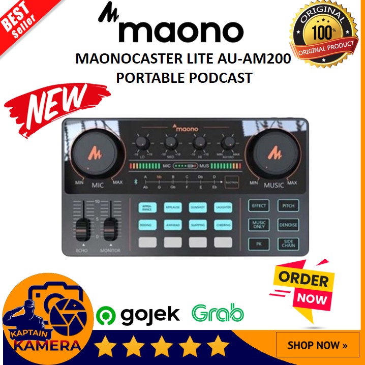 Maono AU-AM200 Mixer Soundcard Podcast Zoom