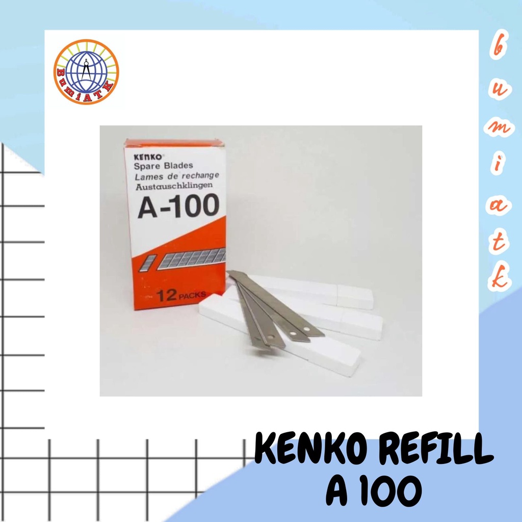 

REFILL CUTTER KECIL 9 MM / REFILL CUTTER KENKO A-100 / REFILL CUTTER KECIL