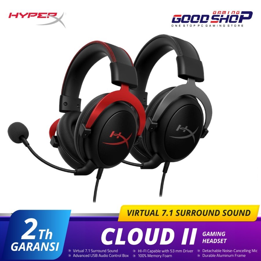 HyperX Cloud II / Cloud 2  Pink - Gaming Headset
