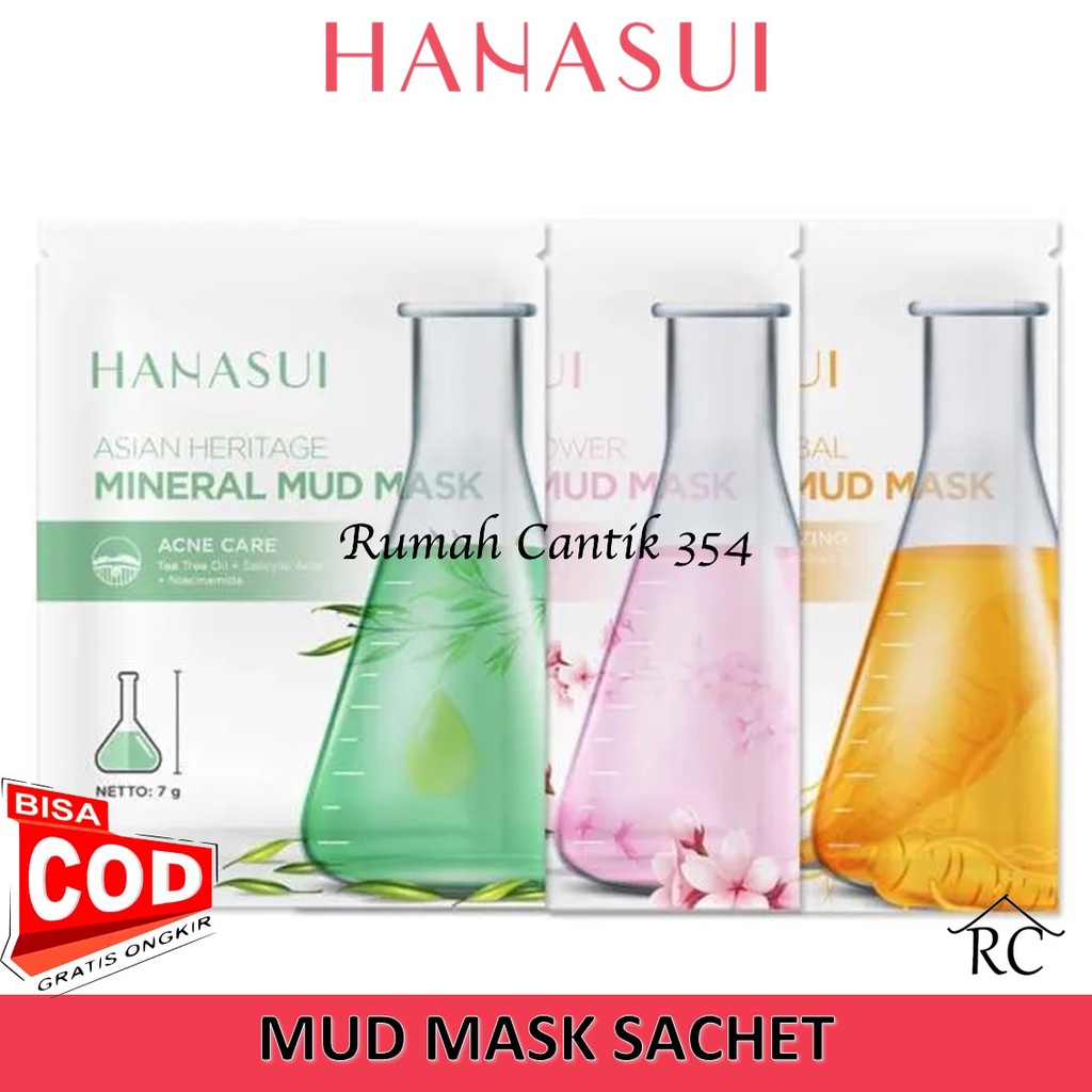 Hanasui Mud Mask Tersedia 3 Varian