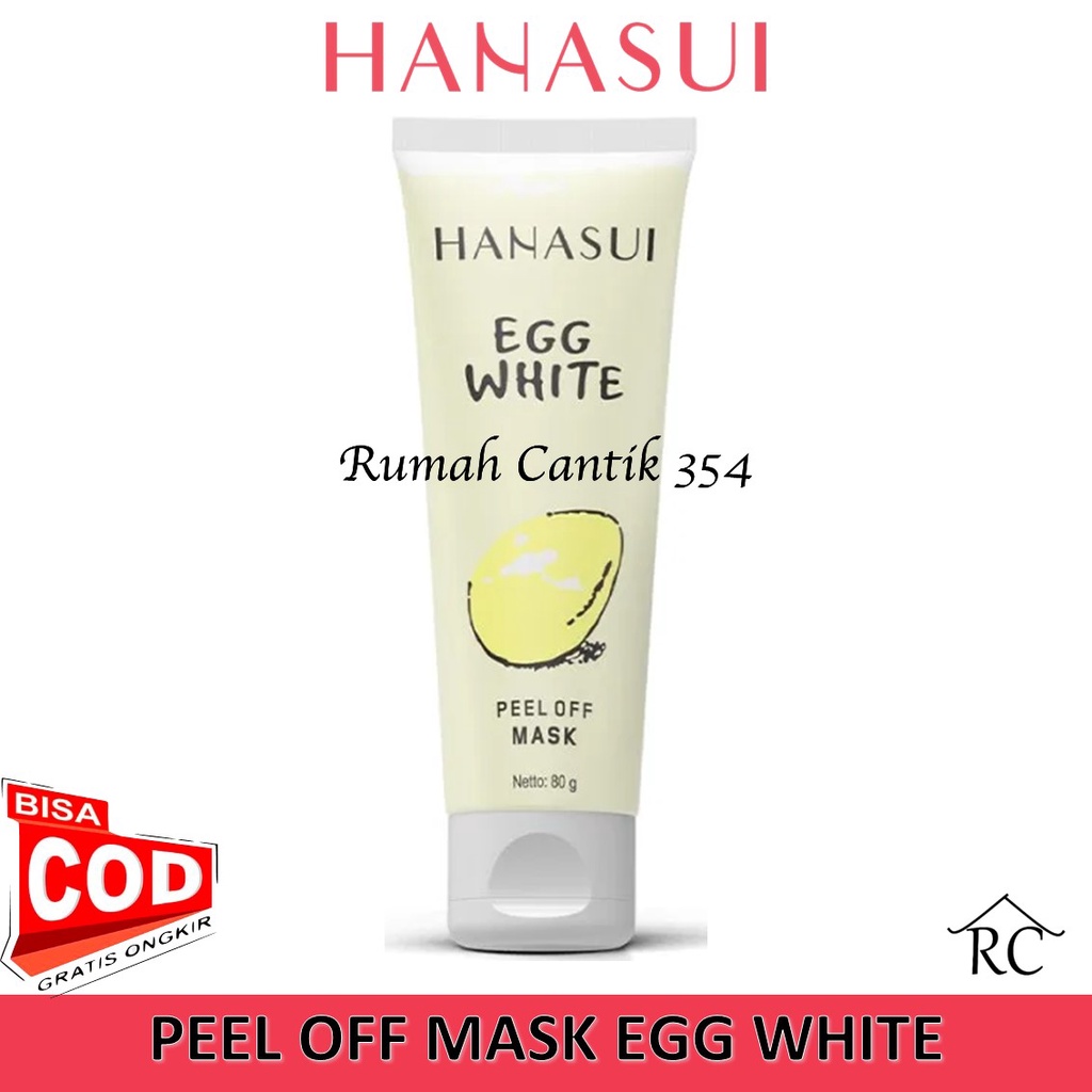 Hanasui Peel Off Mask Egg White Tube