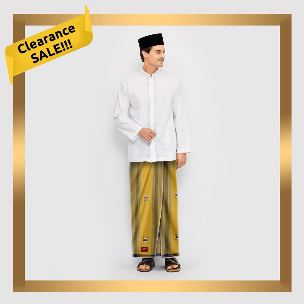 Sarung ATLAS Premium 790 Songket Special Gerimis Kuning
