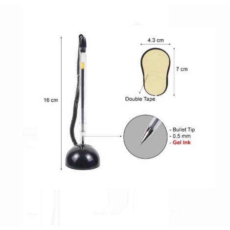 PEN STAND GEL hitam pulpen Joyko PSGP-147-0,5MM(pulpen meja/pulpen tempel)