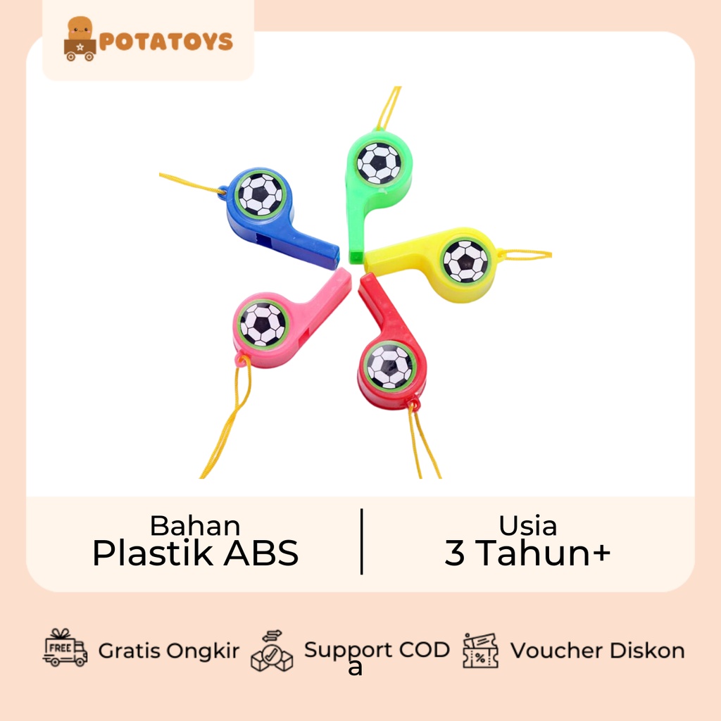 [ Potatoys ] Peluit Bola / Mainan Priwitan Bola / Mainan Olahraga