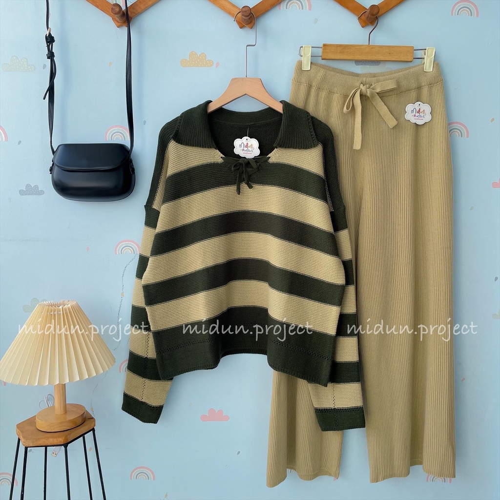 AYUKA CROP KNIT | ATASAN RAJUT KOREA