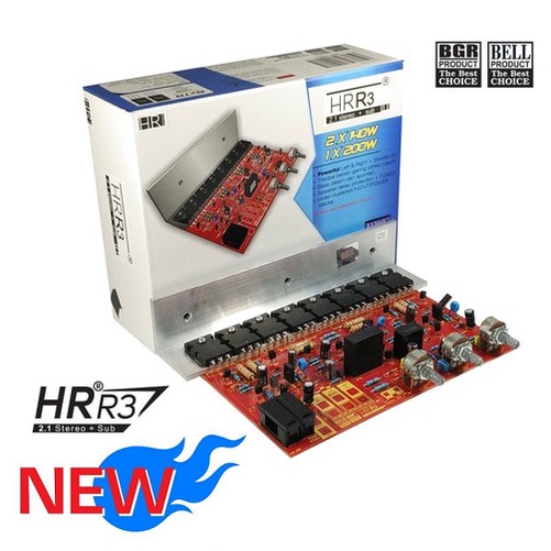KIT AUDIO POWER ACTIVE AMPLIFIER HRR3 HR3 2.1 SURROUND 480 WATT BELL BGR