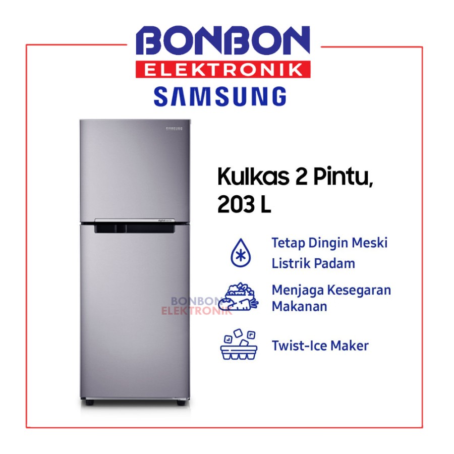 SAMSUNG Kulkas 2 Pintu 216L RT20FARWDSA / RT20 Coolpack b