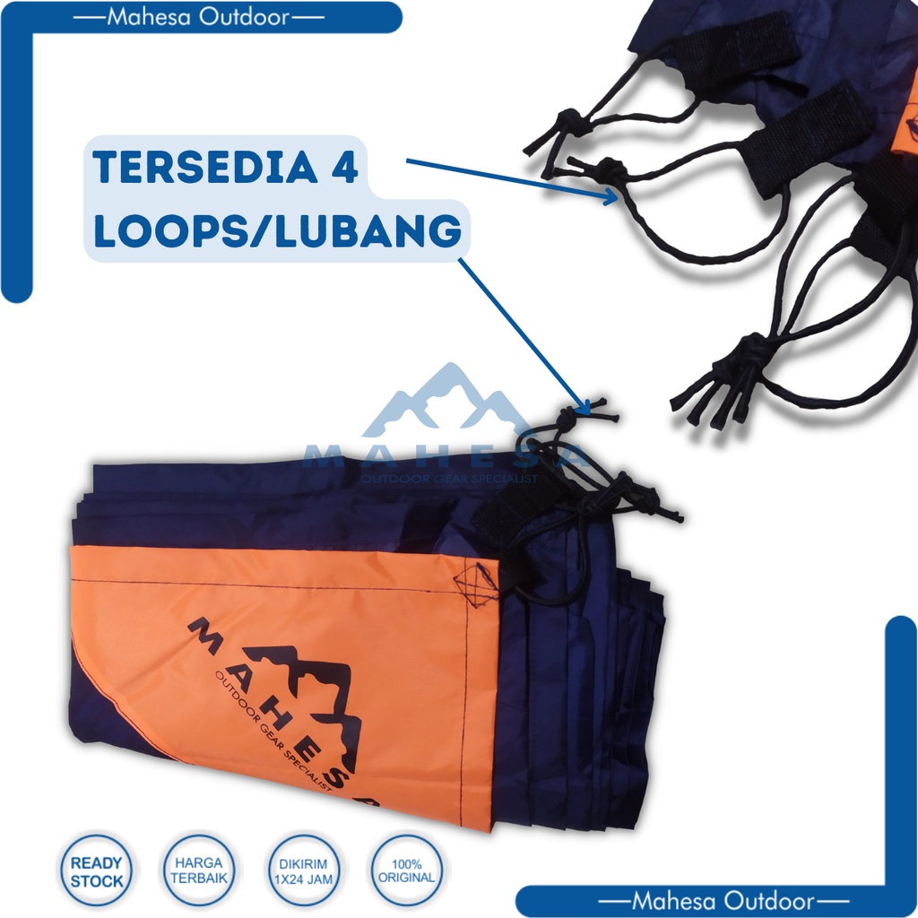Footprint Untuk Alas Tikar Tenda Tendaki Borneo4 orang Dome Lipat Camping Hiking Ultralight Outdoor
