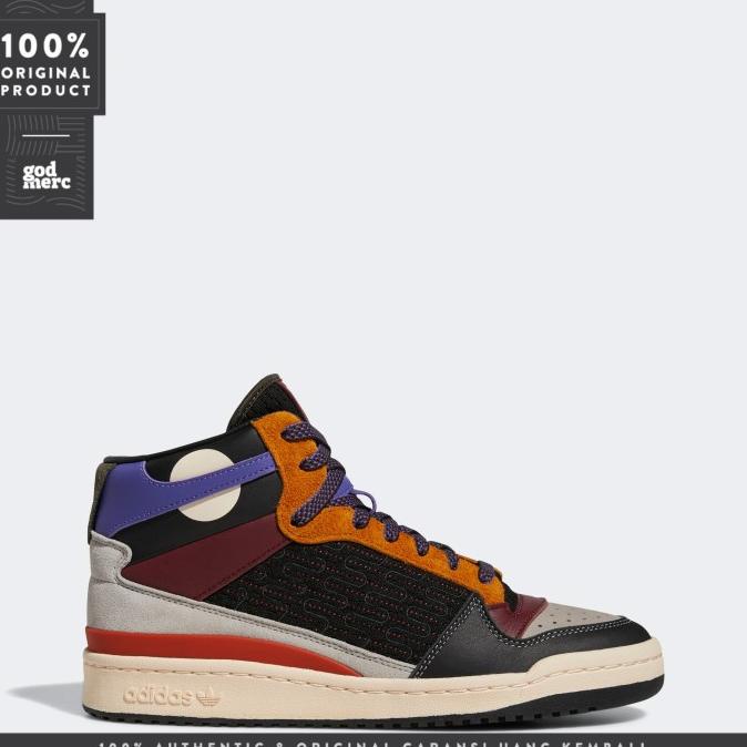 Original Adidas Sepatu Forum Mid Patchwork Black Hp5359 Ranisyatop