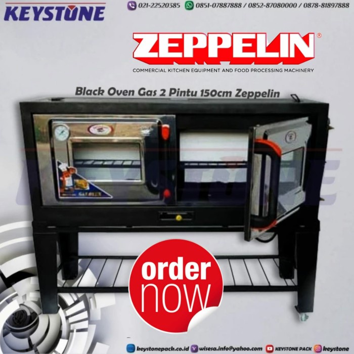 Black Oven Gas 2 Pintu 150cm Zeppelin -120B