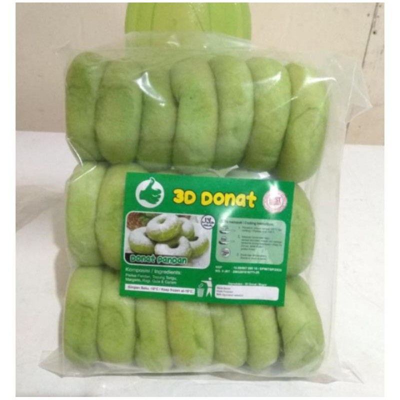 

EDO 3D DONUT PANDAN MINI ISI 20