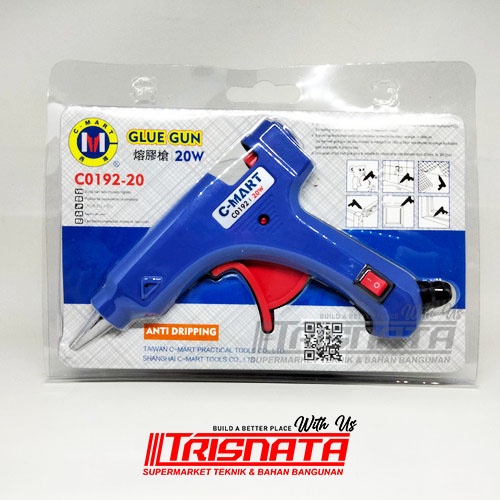 

Cmart Glue Gun Tembakan Lem Stik Tembakan Pemanas Lem 20W C0192-20