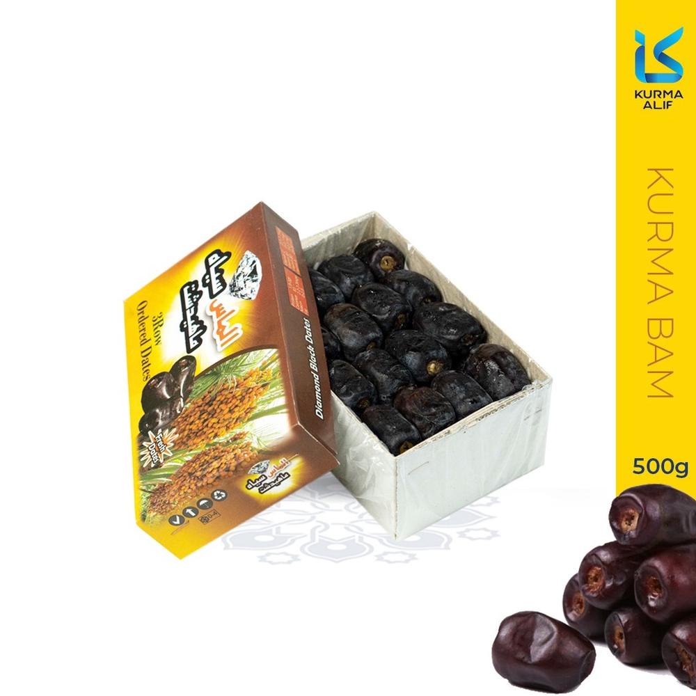 

Kurma Bam Black Diamond 500 Gr Kurma Bam Original Dates Kurma Alif Promo Best Seller!