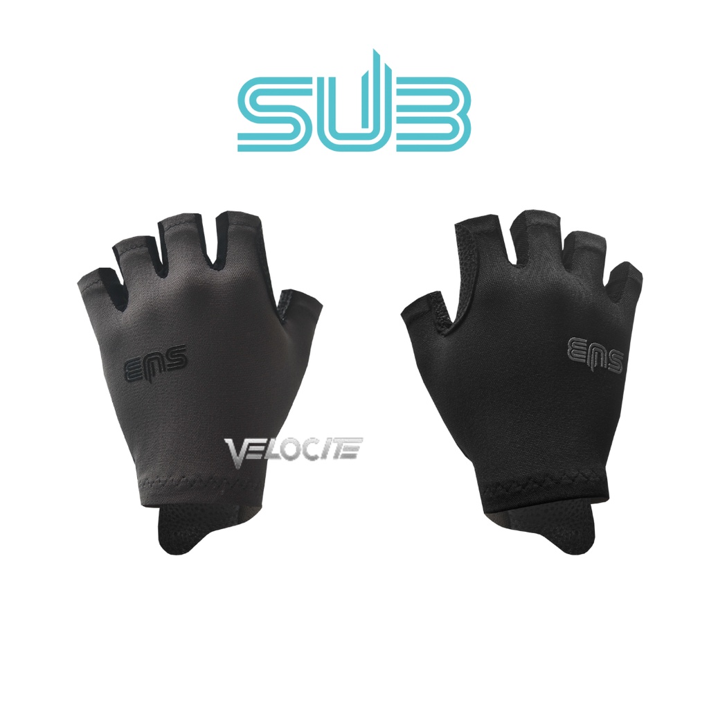 Glove Sub Jersey Abinaya Black Grey Cycling Sarung Tangan Sepeda SubJersey Gowes Unisex