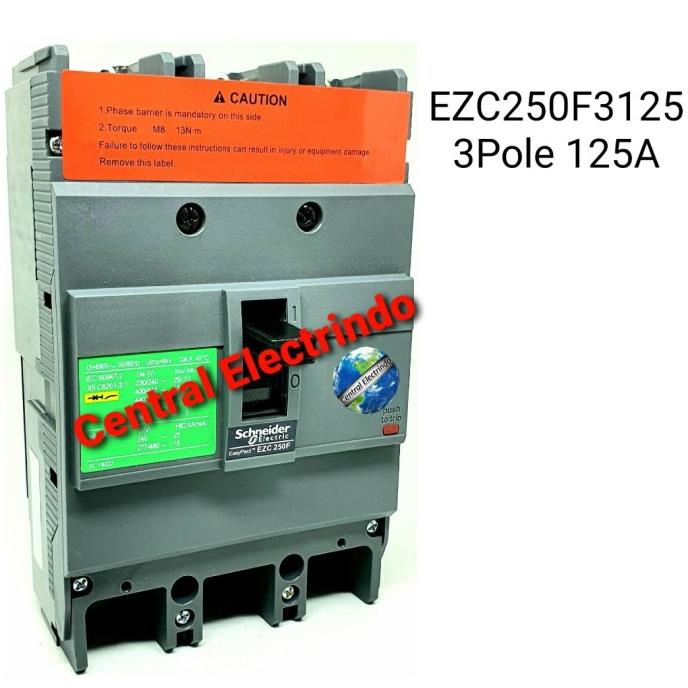 MCCB Schneider EZC250F 125A.