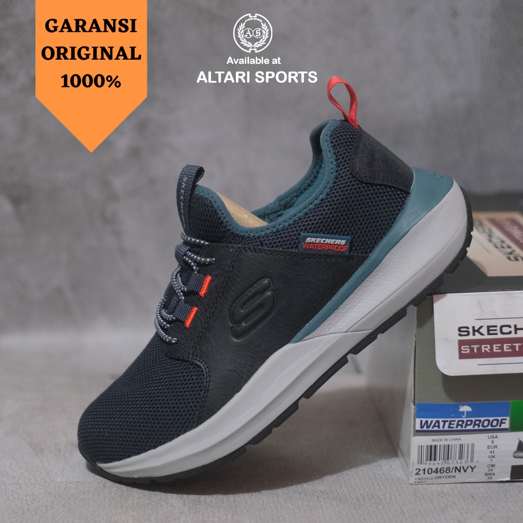 SEPATU PRIA SKECHERS NEVILLE DRYDEN ORIGINAL ASLI BNIB 210468/NVY