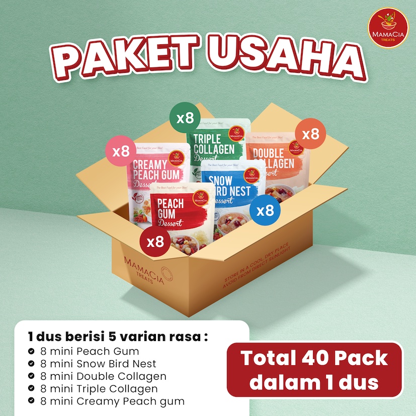 

Paket Usaha Reseller Mamacia Treats 40 Mini Pack