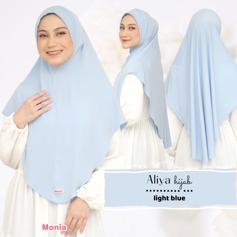 Aliya Hijab by Monia Hijab Kids size L (6-8th)| Hijab Instant Terbaru | Hijab anak instant