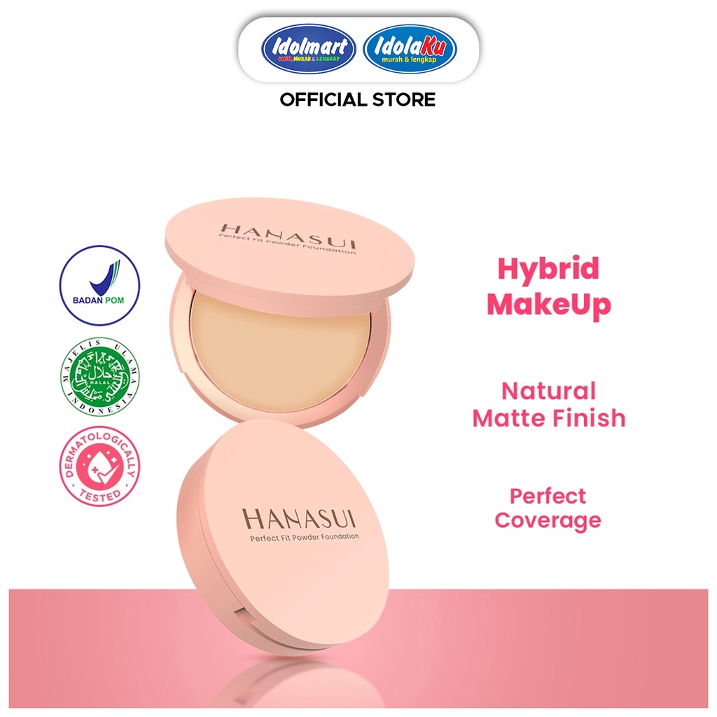 IDOLMART Hanasui Powder Foundation Surabaya