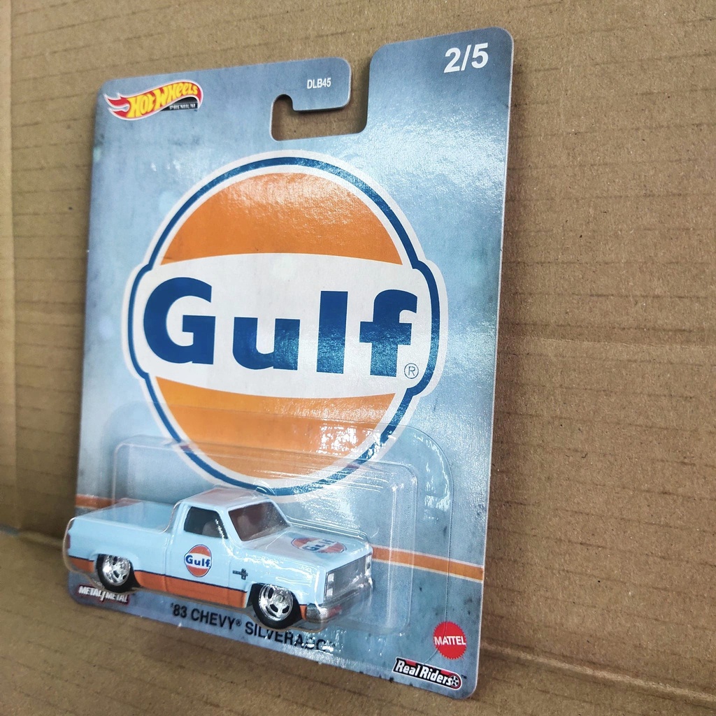 Gulf 83 Chevy Silverado Hotwheels Premium Vintage Oil