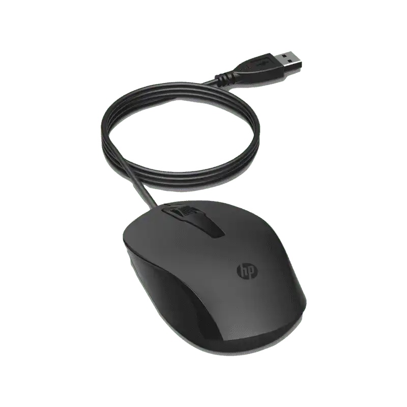 WIRED MOUSE KABEL HP 150 ERGONOMIC RESMI - CICILAN 0%