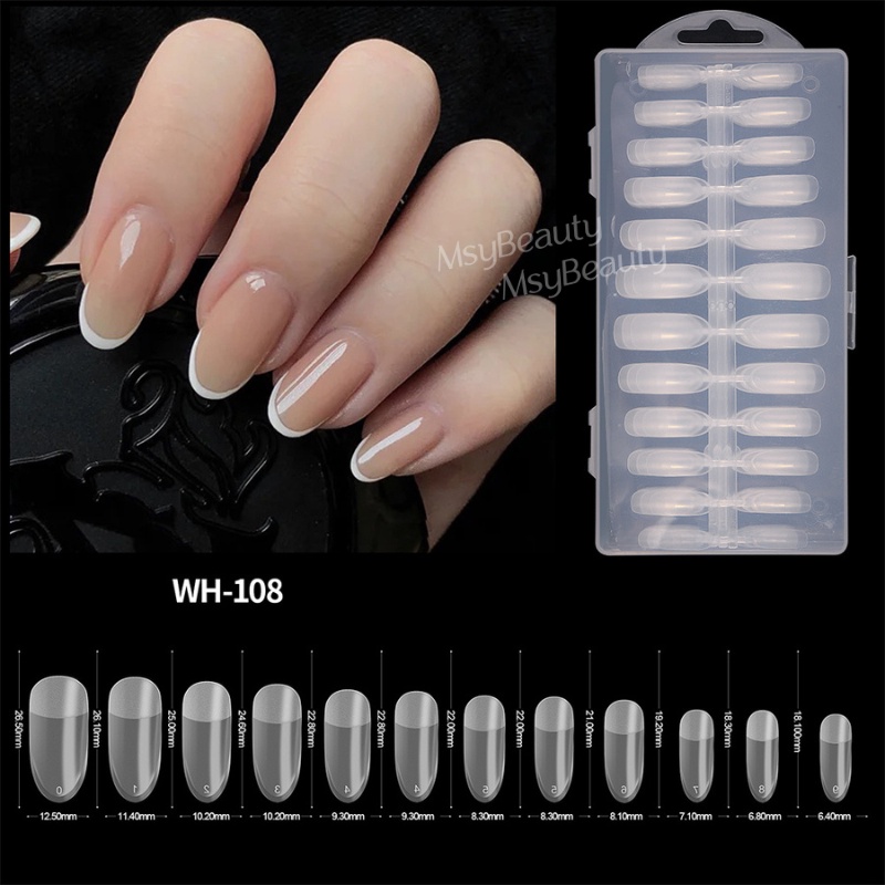 MSY 240Pcs Short square natural fake nails kuku palsu/Untuk manicure DIY